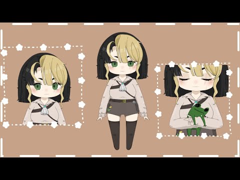 Frog Captain VTUBER | chibi model SHOWCASE #vtuber #vtubershowcase #live2d #vtubermodel #envtuber