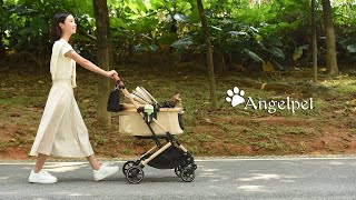 Angelpet ペットカート 猫やワンちゃんと楽しく簡単に外出遊びをする方法を見てみましょう