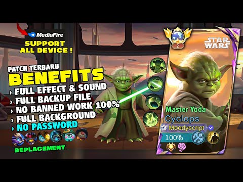 REVAMP! | Cyclops Star Wars Master Yoda Skin Script No Password | Full Effect & Full Sound | MLBB