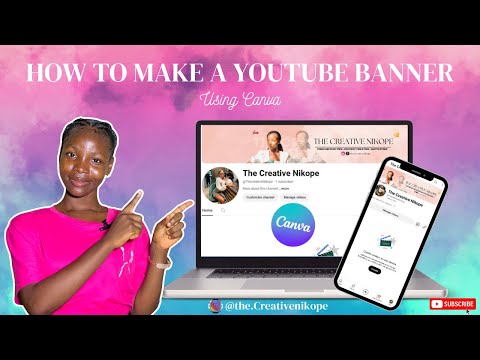 How To Make A YouTube Banner Step-by-step Tutorial using Canva (That Looks Good On ALL Devices) 2024