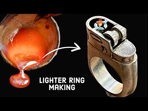 Silver Lighter Ring Craft Tutorial Jewelry