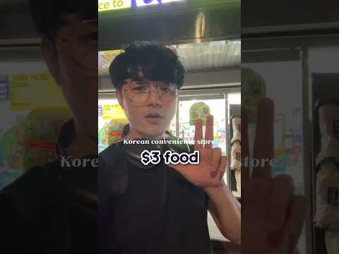 $3 korea Convenience store food