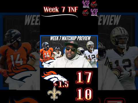 NFL TNF Prediction. Who ya got? #saints or #broncos in #TNF action. #NFL #Football #nola #denver