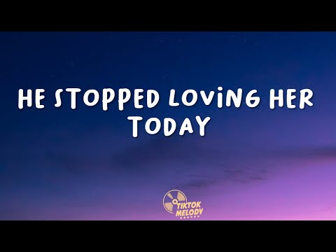 George Jones - He Stopped Loving Her Today (Lyrics)