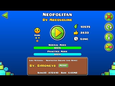 Geometry Dash - Hardest coin ever? Neopolitan By Mecqueline/Honeyb/Neopolitandrii/Tandrii