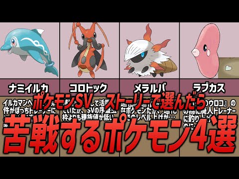 【ポケモンSV】辛すぎた！ストーリーで選んだら苦戦するポケモン4選