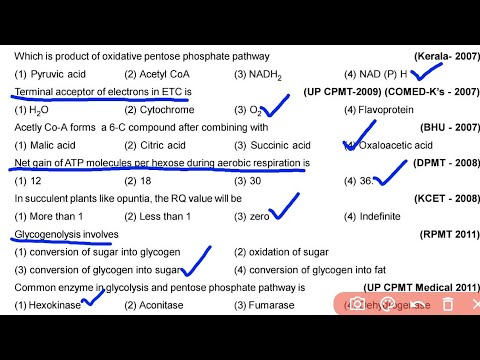 Respiration MCQ for NEET | Last minute Revision | Class 11 | One Shot Video