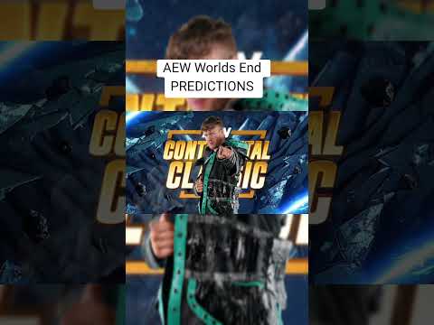 AEW Worlds End Predictions #aew #allellitewrestling #aewworldsend #shorts