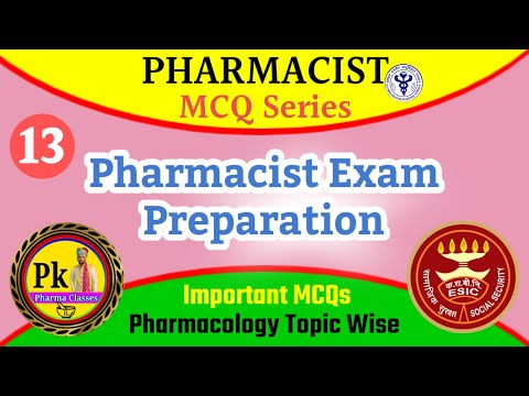 Pharma MCQs ll Pharmacist Exam Preparation ll ESIC Pharmacist Recruitment 2023 ll Pharmacist Vacancy