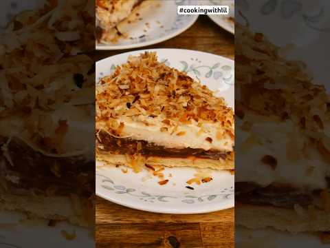 ASMR Chocolate Coconut Cream Pie #shorts