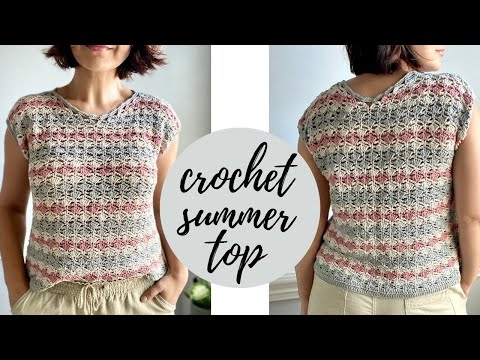 Sleeveless Crochet Summer Top