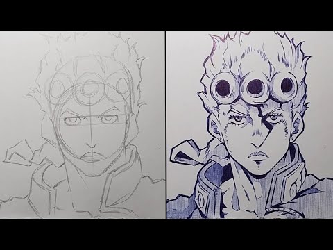 How To Draw Giorno giovanna Step By Step - [Jojo Bizzare Adventure]