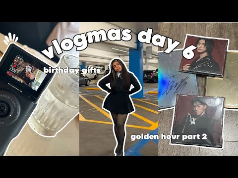 VLOGMAS DAY 6 🎄: unboxing golden hour part 2, grwm + going to an arcade