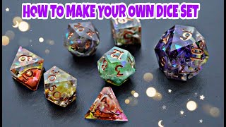 Easy How to Make your own DICE SET | Resin Dice Set Made from Cheap Ebay  Dice Moulds