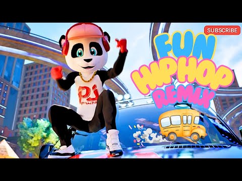 Wheels on the Bus REMIX | Pj Panda | Best Hip-Hop for Kids | Nursery Rhymes | Official Music Video