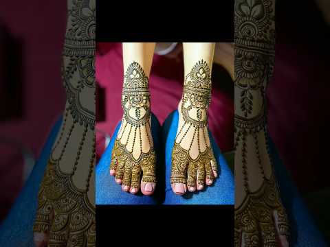 bridal mehndi designs for full hand and foot 2023 #viral #trending #ytshorts #bridalmehndi #wedding