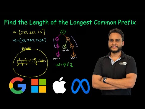 Find the Length of the Longest Common Prefix | Leetcode 3043