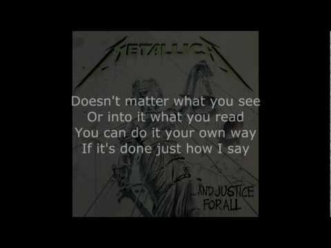 Metallica - Eye Of The Beholder Lyrics (HD)