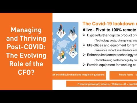 Managing and Thriving Post-COVID: The Evolving Role of the CFO