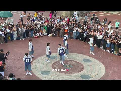 NEWBEAT NY Busking 뉴욕 버스킹 2024.08.11: Not Today + FIRE 불타오르네 (BTS) dance cover