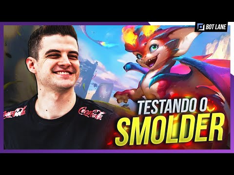 Minhas PRIMEIRAS IMPRESSÕES sobre o SMOLDER em um jogo NADA IDEAL! 🐲🔥