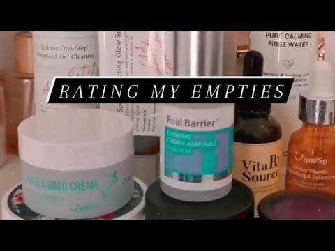 Rating My Skincare Empties