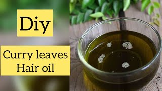 Curry leaves hair oil for thick and strong hair |#homemadeoil #thinhair #shorts