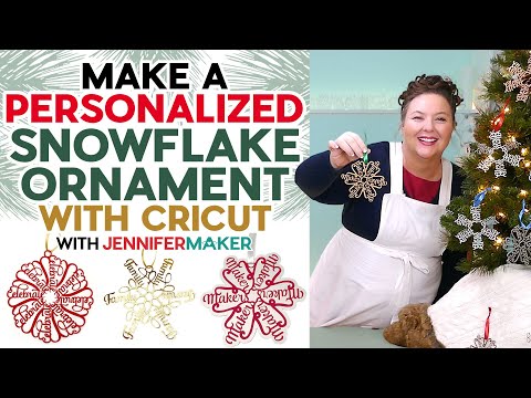 Make A Personalized Snowflake Ornament With Paper On A Cricut