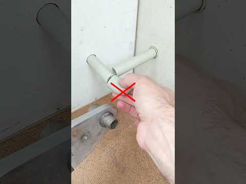 Useful plumbing tips and skills! How to connect a plastic water pipe in a difficult corner #shorts