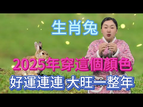 生肖兔注意啦，2025 年一定要穿這個顏色，鴻運當頭擋不住，好運主動找上門，大吉大利一整年，開啟輝煌運勢，千萬別錯過這神奇色彩！#生肖 #正能量 #風水 #運勢 #熱門 #佛教