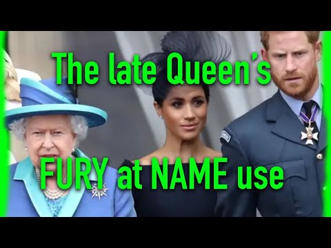 THE QUEEN'S FURY at the USE OF HER NICK-NAME.