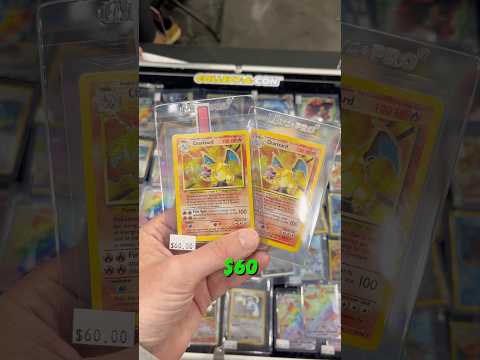 They had 2 Base Set Charizard Pokemon Cards!