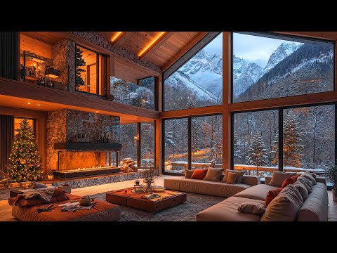 Christmas Jazz Music 2025 🎄 Cozy Christmas Ambience with Crackling Fireplace Sounds 🔥 Christmas Jazz