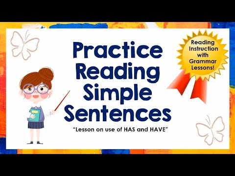 Reading for grade 1 and kindergarte | has and have | Lesson 14