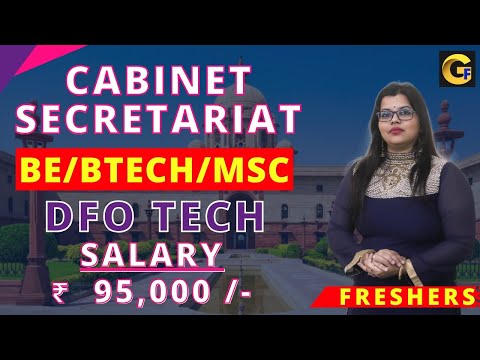 CABINET SECRETARIAT RECRUITMENT 2024 || DFO TECH || 160 POSTS || BE/BTECH/MSC || ₹ 95,000 | FRESHERS