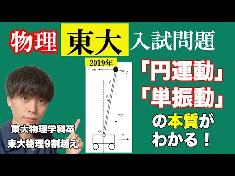 【高校物理】東京大学2019年第一問II解説 -円運動/単振動- 問題演習編第五回後編