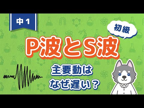 中1理科『初期微動（P波）と主要動（S波）の違い』