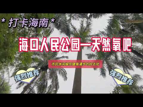 打卡海南！海口人民公园—天然氧吧！休闲娱乐健身漫步的好去处！#古诗 #风景