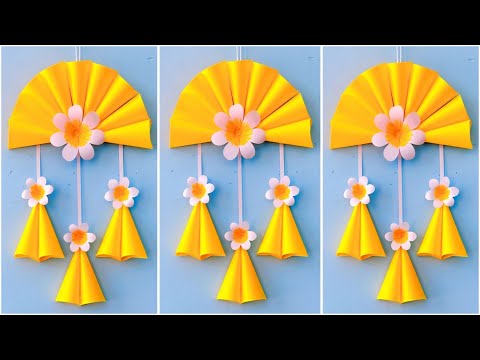 Easy and Quick Paper Wall Hanging Ideas / A4 sheet Wall decor / Cardboard  Reuse /Room Decor DIY