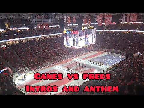 Hurricanes Vs Predators Intros and National Anthem from October 6th 2023