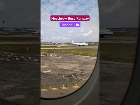 Busy Heathrow airport runway #flight #heathrow #london #uk #travel #shorts