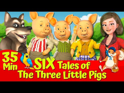 🔴 The Three Little Pigs And The Big Bad Wolf 🔴🐷🐺 I Six Tales I English Fairytales