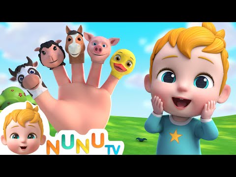 Finger Family Animal Version + More Toddler Songs | NuNu Tv & Nursery Rhymes