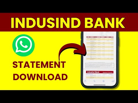 IndusInd Bank Statement Download WhatsApp - How to Download Statement PDF in WhatsApp Application?