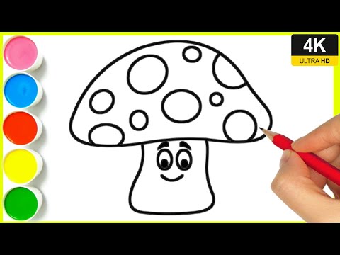 mushroom drawing || how to draw mushroom easy drawing || mushroom drawing step by step || By Arya.