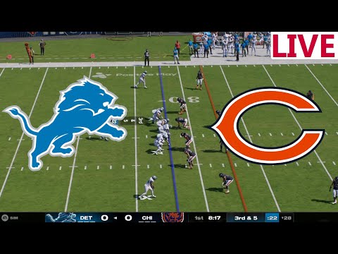 🔴LIVE 🔴Detroit Lions  VS Chicago Bears/ NFL Week 16 /NFL Envivo/NFL Madden NFL