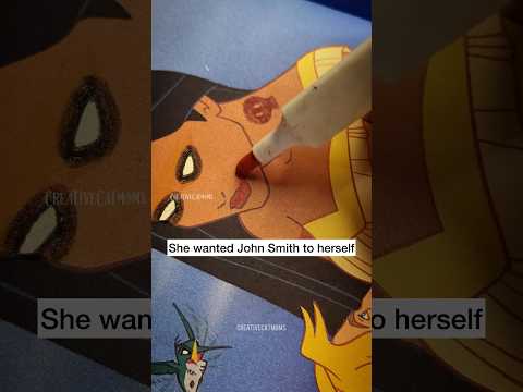 Pocahontas KILLED John Smith?!🤫 #shorts #art #disney #creative