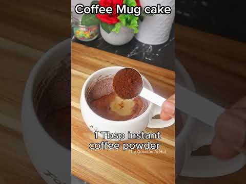 Coffee mug cake with instant coffee powder for coffee lovers☕🍫🍰✨#coffee #mugcakes #instant #reels