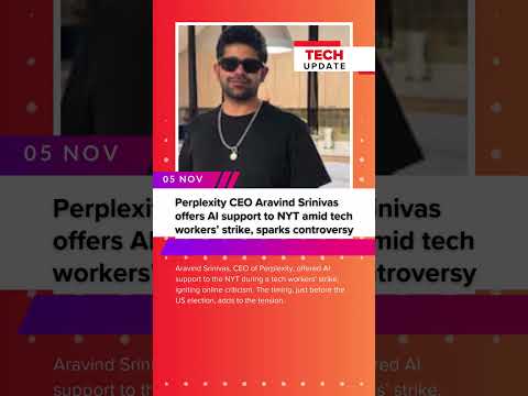 Perplexity CEO Aravind Srinivas Sparks Controversy with AI Support to NYT Amid Tech Strike