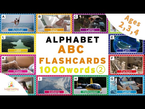 [English] ABC Alphabet FlashCards for Child from 1000 Dictionary２